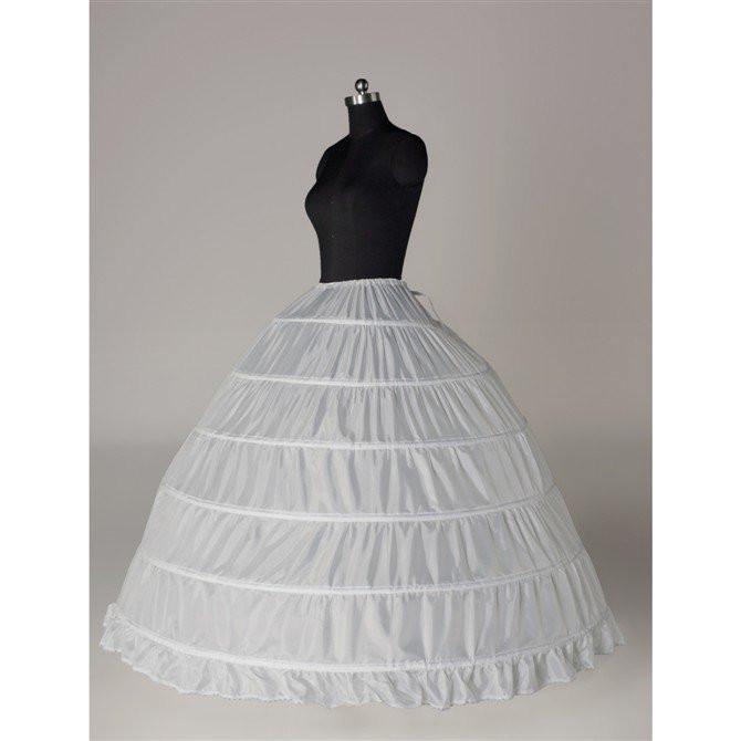 Fashion Wedding Petticoat Accessories White Floor Length LP008 - Tirdress