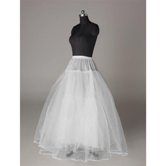 Fashion Wedding Petticoat Accessories White Floor Length LP010 - Tirdress