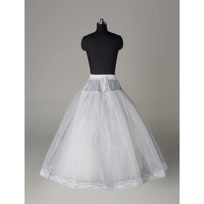 Fashion Wedding Petticoat Accessories White Floor Length LP003 - Tirdress
