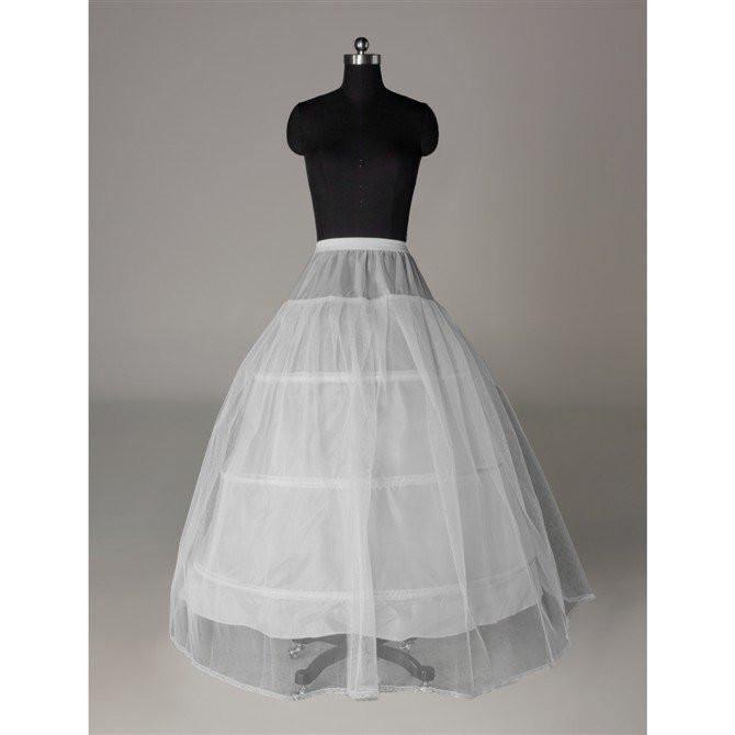 Fashion Wedding Petticoat Accessories White Floor Length LP006 - Tirdress
