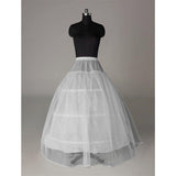 Fashion Wedding Petticoat Accessories White Floor Length LP006