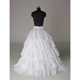 Fashion Wedding Petticoat Accessories 5 layers White Floor Length LP009 - Tirdress