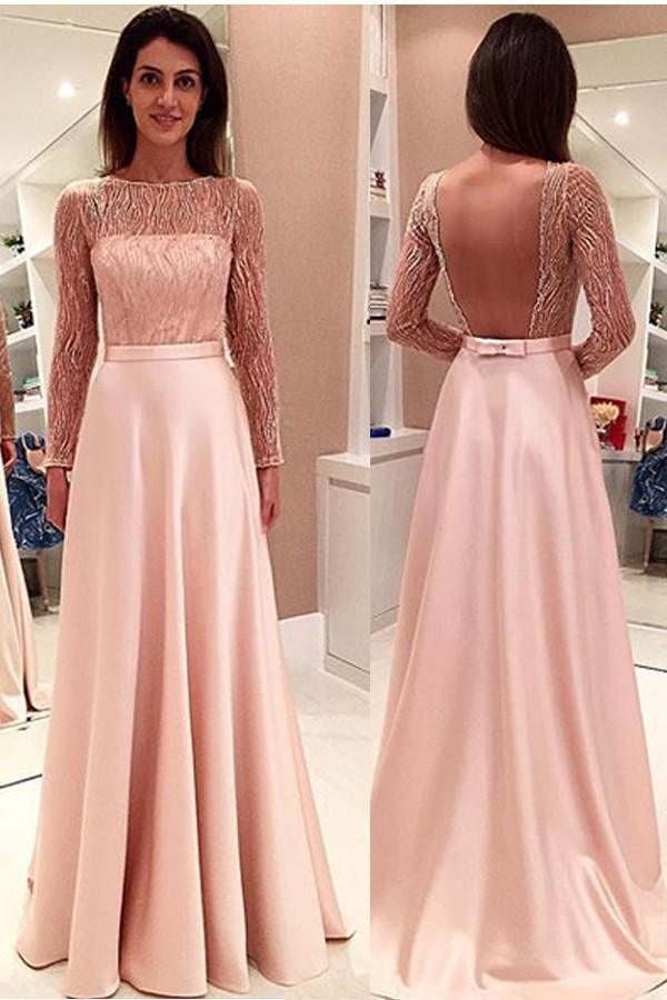 Glamorous Long Sleeveless Open Back Prom Dresses Evening Dresses PG334 - Tirdress
