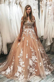 Gorgeous Off the Shoulder Lace Appliques Prom Dress with Court Train TP1013 - Tirdress