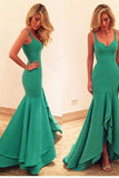 Gorgeous Sweetheart Straps Mermaid Ruffles Prom Dress Evening Gown TG002