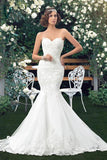 High Quality Mermaid Sweetheart Lace Appliques Wedding Dress TN0026 - Tirdress