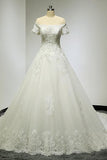 Large Tail Diamond Wedding Short Sleeved Lace High-end Wedding Band TN0033