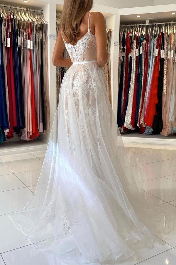 Mermaid Lace Blue Tulle Long Prom Dress Evening Dress TP1051 - Tirdress