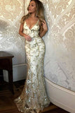 Mermaid Spaghetti Straps Tulle Prom/Evening Dress with Appliques PG608