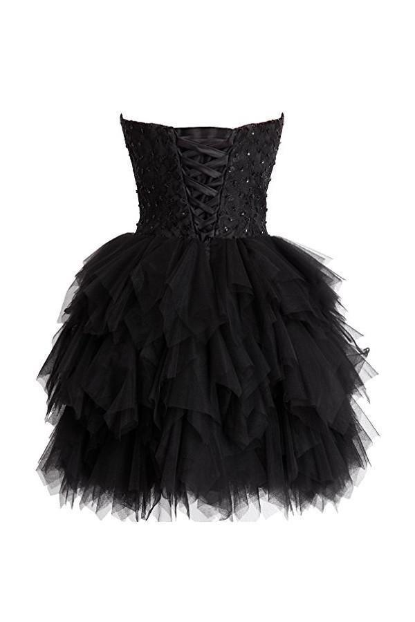Mini Princess Strapless Homecoming Dresses Short Prom Dresses US16 / As Picture Mini Princess Strapless Homecoming Dresses Short Prom Dresses US16 / As Picture