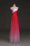 Robe de demoiselle d'honneur longueur de plancher chérie A-ligne de couleur mélangée avec plis TY0020