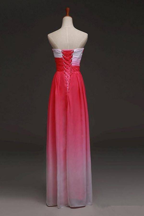 Mix Color A-line Sweetheart Floor Length Bridesmaid Dress With Pleats Tirdress Mix Color A-line Sweetheart Floor Length Bridesmaid Dress With Pleats Tirdress