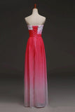 Mix Color A-line Sweetheart Floor Length Bridesmaid Dress With Pleats TY0020 - Tirdress