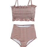 Summer Bathing Suit Swimwear Girls High Waist Bikini - Tirdress