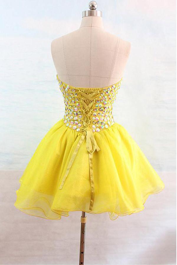 Yellow junior prom clearance dresses