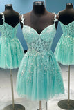 Princess A-line Hot Pink Lace Appliques Party Dress Homecoming Dress HD0166 - Tirdress