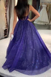 Prom Dress Dark Royal Blue Cross Back Gown Party Dresses Evening Dress TP0952 - Tirdress