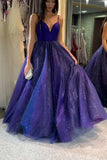 Prom Dress Dark Royal Blue Cross Back Gown Party Dresses  Evening Dress TP0952