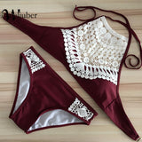 Push Up Swimwear Female 2017 Summer Women Sexy Bikini Set lace Swimsuit