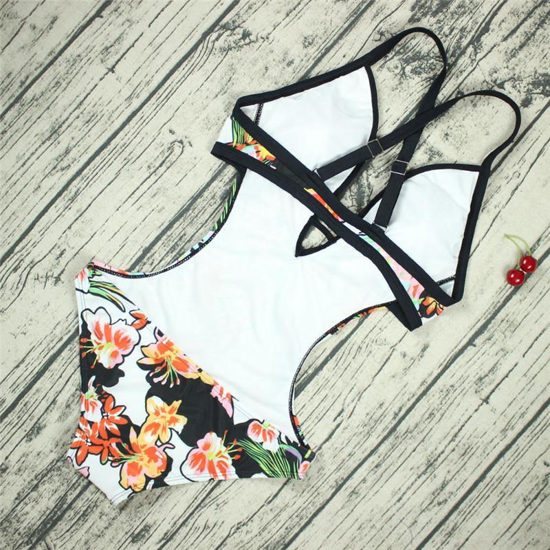 One-piece Swimsuit Summer Bikinis Bathing Swimming Suit SwimWear B002 - Tirdress