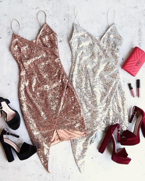 Sexy V Neck Straps Sequins Mini Party Homecoming Dresses HD0088 US2 / Custom Color Sexy V Neck Straps Sequins Mini Party Homecoming Dresses HD0088 US2 / Custom Color