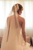 Sexy Ruffles Sweetheart Sleeveless Wedding Dress With Beading WD031 - Tirdress