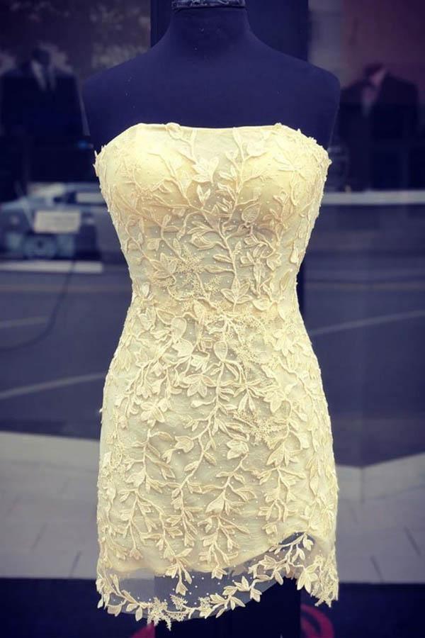 Sexy Strapless Tight Red Lace Short Prom Dress Homecoming Dress Tirdress Sexy Strapless Tight Red Lace Short Prom Dress Homecoming Dress Tirdress