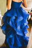 Sexy Sweethear Strapless Blue Organza Prom Dresses PG 240 - Tirdress