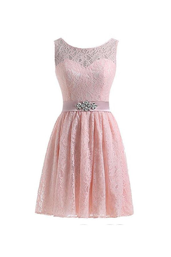 Short Lace Tulle Prom Dresses Homecoming Dresses Party Dresses TR0014 - Tirdress
