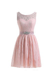 Short Lace Tulle Prom Dresses Homecoming Dresses Party Dresses TR0014 - Tirdress