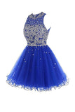 Short Tulle Beading Homecoming Dress Prom Gown PG037 - Tirdress