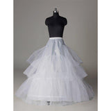 Silk Satin Wedding Petticoat Accessories White Floor Length LP004 - Tirdress