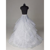 Silk Satin Wedding Petticoat Accessories White Floor Length LP004 - Tirdress