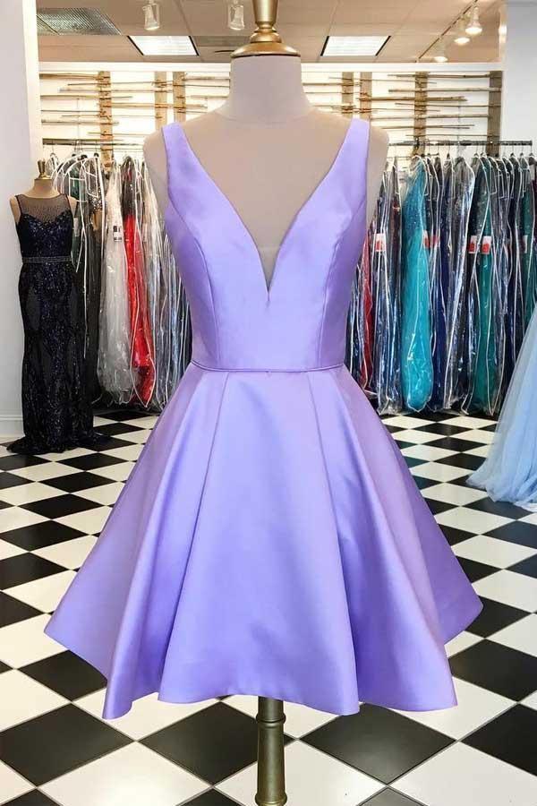 Sparkle Beading Blue Short Prom Dress Homecoming Dress Custom Made / Lavender Sparkle Beading Blue Short Prom Dress Homecoming Dress Custom Made / Lavender