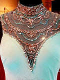 Sleeveless Chiffon BacklessLong Prom Dress Evening Dresses PG306 - Tirdress