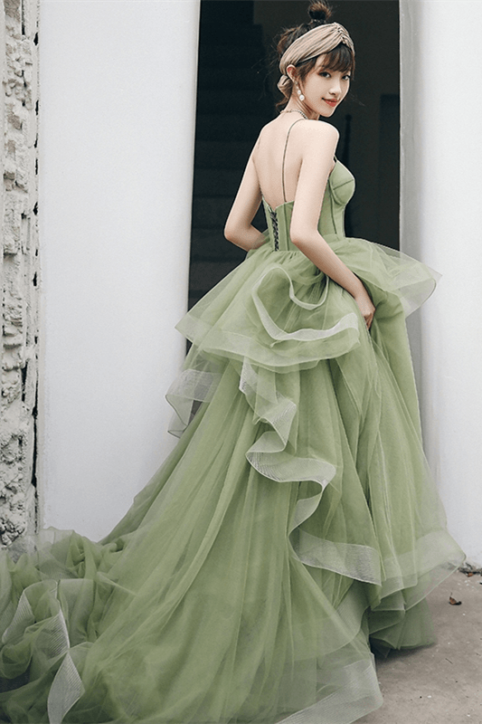 Sage green 2025 formal dress