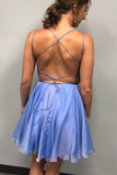 Sparkle Beading Blue Short Prom Dress Homecoming Dress HD0052 - Tirdress