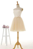 Strapless Knee Length Tulle Homecoming Dress PG028 - Tirdress