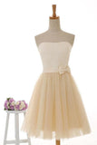 Strapless Knee Length Tulle Homecoming Dress PG028 - Tirdress