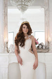 Stunning Mermaid Sleeveless Lace Wedding Dress Zipper Button WD041 - Tirdress