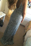 Stunning Mermaid Spaghetti Starps Beading Appliques Long Prom Dress TP0113 - Tirdress