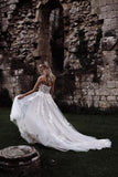 Sweetheart A-line Wedding Dresses Tulle Appliqued Wedding Gowns TN278 - Tirdress