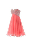Sweetheart Beaded Prom Gown Short Homecoming Dress PG048 - Tirdress