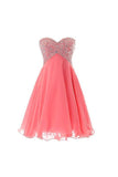 Sweetheart Beaded Prom Gown Short Homecoming Dress PG048 - Tirdress
