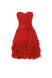 Sweetheart  Chiffon Bridesmaid Dress Homecoming Dresses PG064
