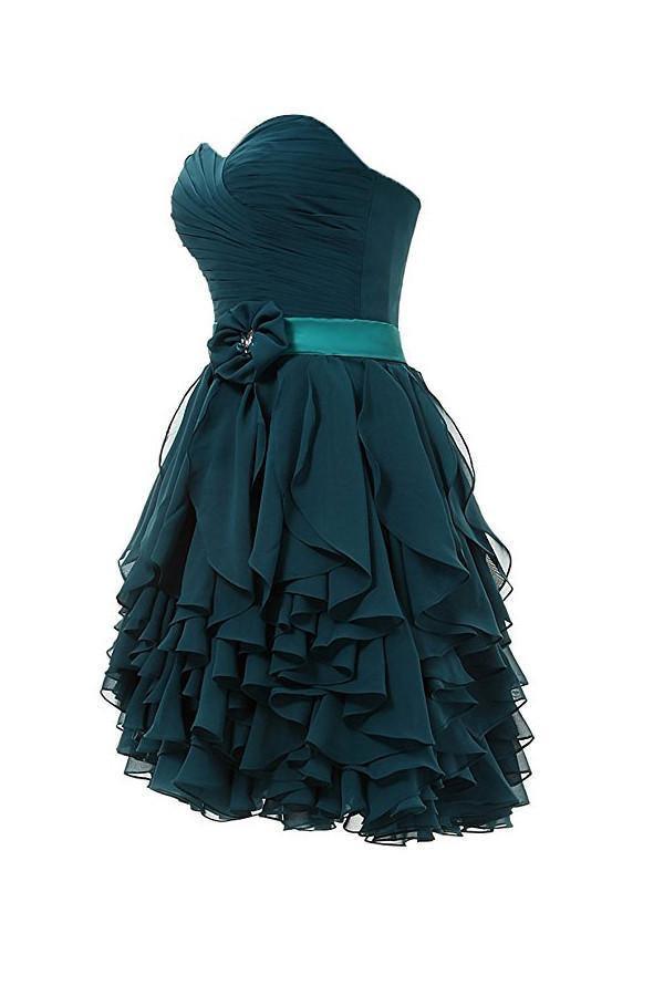 sweetheart chiffon bridesmaid dress Haven Graceful Sweetheart Pleated Maxi Chiffon Bridesmaid Dresses