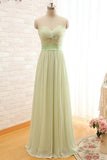 Sweetheart Floor Length Prom Chiffon Dresses With Rushed PG 231 - Tirdress