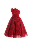 Sweetheart Knee Length Homecoming Dresses Lace Cocktail Dress PG070 - Tirdress