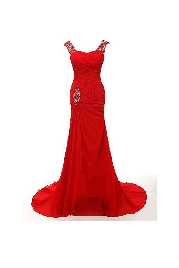 Sweetheart Mermaid Long Prom Gowns Evening Dresses Bridesmaid Dresses BD023 - Tirdress
