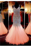 Sweetheart Neckline Mermaid Open Back Beading Prom Dress Evening Dresses PG301